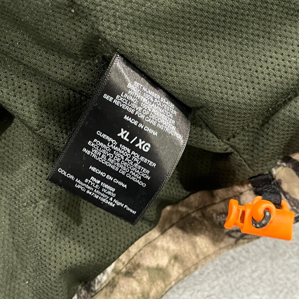 Habit Jacket Mens XL Camo Hunting Outdoors Full‎ Zip Scent Factor Mothwing - Picture 7 of 16